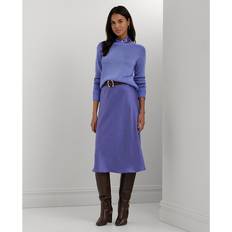 Lauren Ralph Lauren Dame Nederdele Lauren Ralph Lauren Satin Charmeuse Midi Skirt Kvinde Wild Iris Midi Nederdele hos Magasin