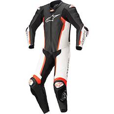 Motorcycle Suits Alpinestars Missile V2 Leather Suit PC Black/White/Red Fluo, 60