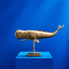 WERNS Whale Sperm Whale Moby Gold Prydnadsfigur 45cm