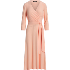 Pink - Women Dresses Ralph Lauren Surplice Jersey Dress - Pink Opal