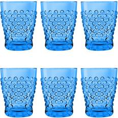 TarHong Hobnail DOF Blue Whiskey Glass 14fl oz 6