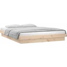 vidaXL LED Solid Wood Sängram 140x200cm