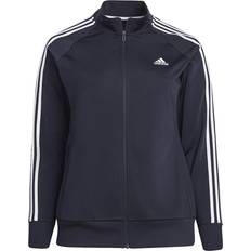 3XL - Slim Outerwear Adidas Essentials Warm Up Tricot Slim 3 Stripes Track Jacket Plus Size - Legend Ink