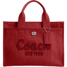 Handbags Coach Cargo Tote Bag - Silver/Red