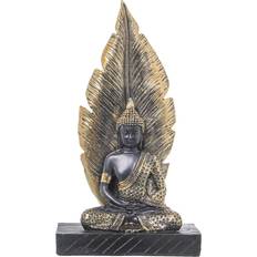 Melamin Prydnadsfigurer Alexandra House Living Buddha Brown/Golden Prydnadsfigur 27cm