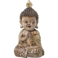 Melamin Prydnadsfigurer Alexandra House Living Buddha Brown/Gold Prydnadsfigur 23cm