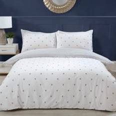 Gr8 Home Bumble Bee Hexagon Honeycomb Set - Single Duvet Cover White