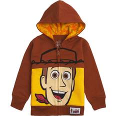 Hoodies Disney Toy Story Big Face Zip-Up Hoodies -Buzz Lightyear, Sheriff Woody Boys Woody Brown, 3T