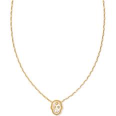 Kendra Scott Pave & Mother Of Pearl Skeleton Pendant Necklace, 16-19