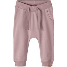 Bebisar - Mjukisbyxor Barnkläder Name It Deauville Mauve Takki Sweatpants Noos