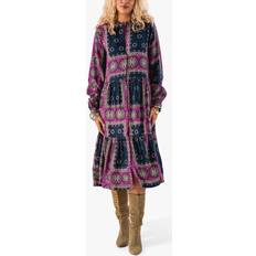 Lollys Laundry Dame Kjoler Lollys Laundry KaiaLL Midi Dress LS, Dark Blue