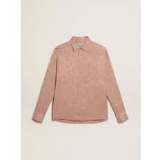 Donna - Oro Camicie GOLDEN GOOSE Camicia Da Donna In Viscosa Rosa Con Motivo Floreale