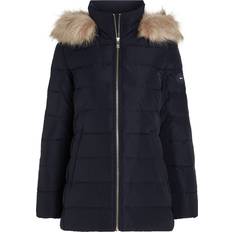 Tommy Hilfiger Woman Jackets Tommy Hilfiger Doudoune Droite Col Montant - Bleu