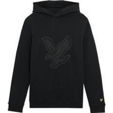 Lyle & Scott Kids' Eagle Graphic Hoodie, Jet Black