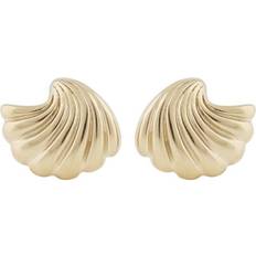Snö of Sweden Dakota Twist Earring Plain Gold
