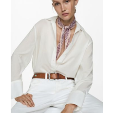 Women - XS Shirts Mango 100% cotton shirt white Woman White