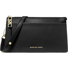 Michael Kors Empire Large Leather Convertible Crossbody Bag - Black