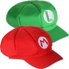 Trixes 2pc Mario & Luigi Hats Video Game Theme Caps