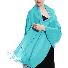 Turquoise - Women Scarfs Pashmina Wedding Soft Plain Shawl/Wrap/Scarf for Women Turquoise