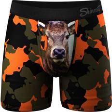 Shinesty Ball Hammock Mens Bulge Enhancing Underwear Boxer Briefs Men with Fly Anti-Chafing, Moisture Wicking, Breathable, Bulge Enhancer, Scrotal Support Camoflauge