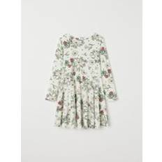 Polarn O. Pyret Dresses Polarn O. Pyret Festive Floral Print Kids Dress White 9-10y x