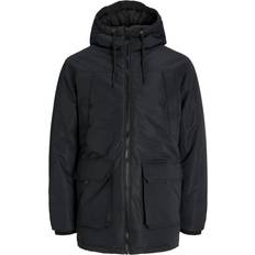Jack & Jones Sort parkacoat med utility-design-Black