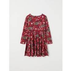 Polarn O. Pyret Dresses Polarn O. Pyret Festive Floral Print Kids Dress Red 9-10y x