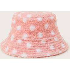 Bucket Hats Children's Clothing Monsoon Kids' Borg Polka Dot Bucket Hat, Pink