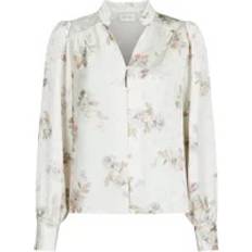 Neo Noir Blouses Neo Noir Shirts, female, Beige, Soft Blossom Blouse with Floral Print