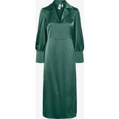 Robe midi - Vert Robes Y.A.S Robe chemise - Vert Pella 26034665