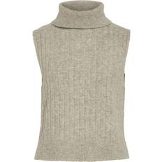 Vila Damen Pullover Vila Rollkragen Strickweste