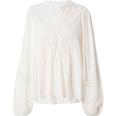 Natur Bluser Vila Bluse creme