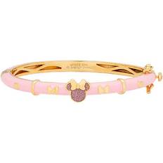 Disney Bracelets Disney Minnie Mouse Bangle Bracelet Glitter Accent Pink, gold tone Pink/gold tone