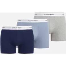 Calvin Klein Modal Kalsonger Calvin Klein Boxer Brief 3-Pack - Blue/Grey