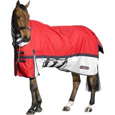 Equestrian 4' 6" Red Whitaker Rastrick Combo Neck Airflow Horse Turnout Rug