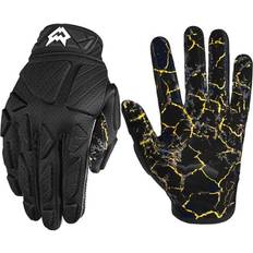 Football WVVOU Padded Football Gloves,Sticky Padded Receiver Gloves,Football Lineman Gloves