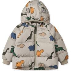 Dinosaurer Ytterklær Liewood Baby's Polle Down Puffer Jacket - Dinosaurs/Mist