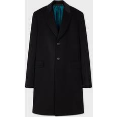 Paul Smith Men Coats Paul Smith Black Wool-Cashmere Epsom Coat 44/54