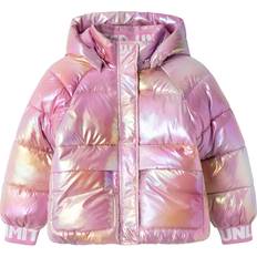 Name It Daunenjacken Name It Malan Foil Print Puffer Jacket - Moonlite Mauve (13231168)