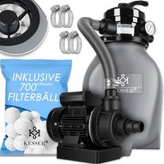 Filtros de Arena Kesser sandfilteranlage sandfilter für pool pumpe schwimmbadpumpe Grau