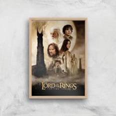 Framed Art Lord Of The Rings: The Two Towers Giclee Print - A3 - Wooden - Multi Framed Art