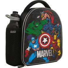 Marvel Official Avengers Kids Lunch Bag with Kids Water Bottle by Polar Gear Back To School Supplies 600D Polyester Insulated Kids Lunch Box