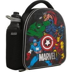 Official Avengers Kids Lunch Bag with Kids Water Bottle by Polar Gear Back To School Supplies 600D Polyester Insulated Kids Lunch Box