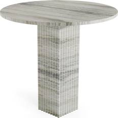 Möbler Norr11 Soho Dining Table Silver Travertine Matbord