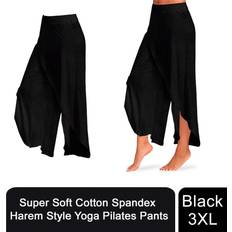 Black XXXL Super Soft Modal Spandex Yoga Pilates Pants