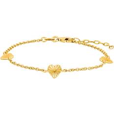 Nordahl Jewellery Armband Nordahl Jewellery Nordahl's Forgyldt sølv armbånd hjerte ACTOR52