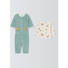 Velour Children's Clothing John Lewis Baby Lion T-Shirt, Velour Jacket and Trousers Set, Multi