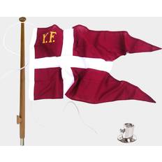 Röda Flaggor Adela Royal Yacht Flag with Flagpole 100x52cm