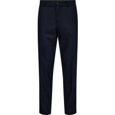 Flanell Bekleidung BOSS BLACK Genius Wool Tech Trousers Dark Blue Blau Anzughose Grösse: