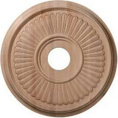 Ceiling Medallions Ekena Millwork 20 OD x 3 7/8 ID x 1 3/4 P Carved Berkshire Ceiling Medallion Cherry